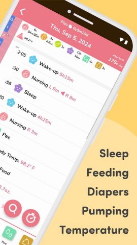 PiyoLog: Newborn Baby Tracker для Android — скриншот 2
