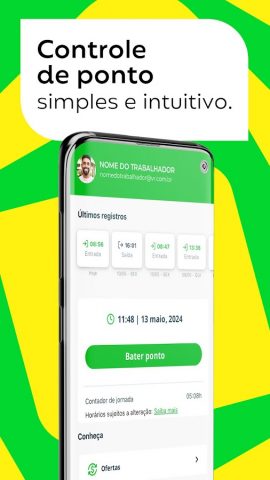 Pontomais — Controle de Ponto для Android — скриншот 1