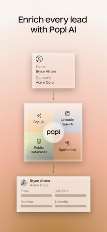 Popl: AI Lead Capture для Android — скриншот 4