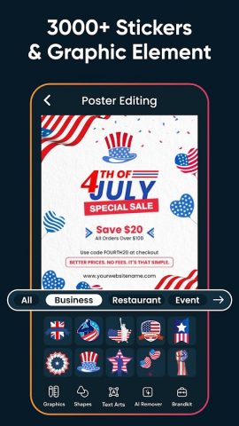 Poster Maker, Flyer Maker для Android — скриншот 4