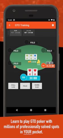 Postflop+ — GTO Poker Trainer для Android — скриншот 1