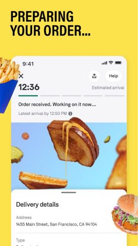 Postmates — Food Delivery для Android — скриншот 5