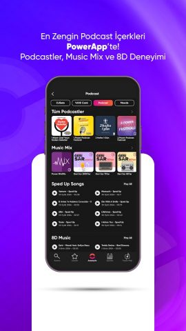 PowerApp: Radyo, Podcast, DJ для Android — скриншот 4