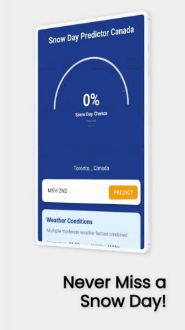 Предсказатель снежного дня для Android — скриншот 4