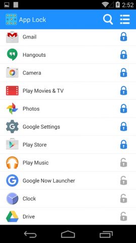 Приложение замок для Android — скриншот 2