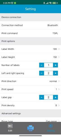 Print Label для Android — скриншот 2