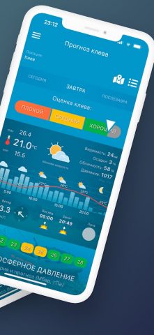 Прогноз клева для Android — скриншот 2