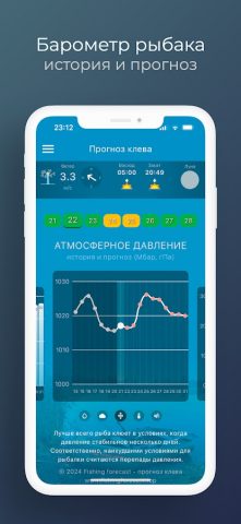 Прогноз клева для Android — скриншот 4