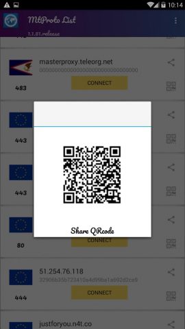 Прокси для Telegram для Android — скриншот 4