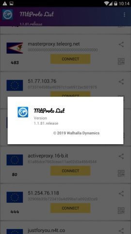 Прокси для Telegram для Android — скриншот 5