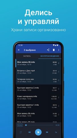 Простой диктофон для Android — скриншот 4