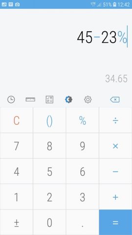 Простой калькулятор для Android — скриншот 4