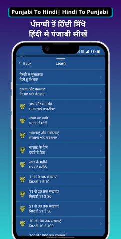 Punjabi — Hindi Translator для Android — скриншот 4