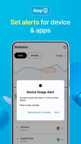 QualityTime — Экранное время для Android — скриншот 4