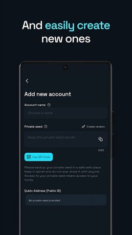 Qubic Wallet для Android — скриншот 3