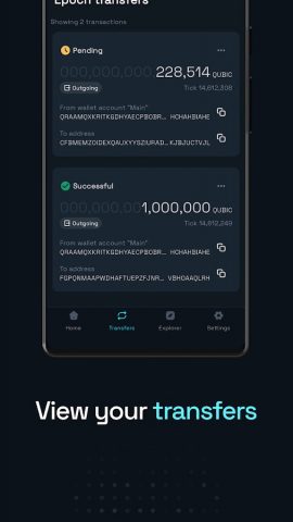Qubic Wallet для Android — скриншот 4