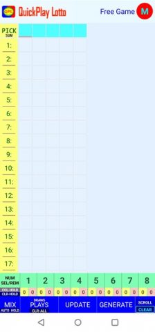 Quick Play Lotto для Android — скриншот 2