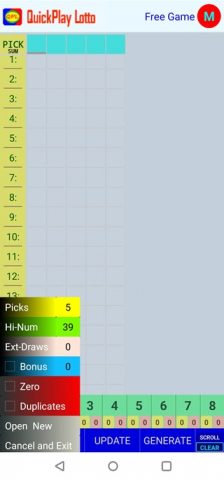 Quick Play Lotto для Android — скриншот 4