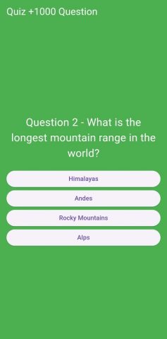 Quiz +1000 Questions для Android — скриншот 2