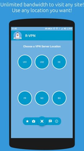 R-VPN – Secure VPN For Android для Android — скриншот 3