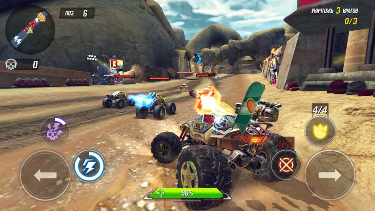 RACE: Ракеты Арена Машины Экшн для Android — скриншот 1