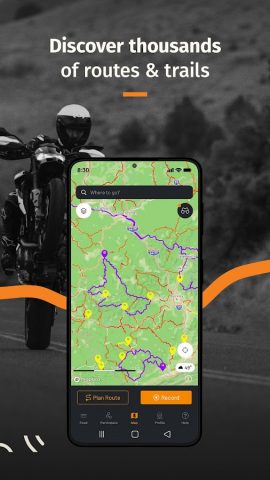 REVER — Motorcycle GPS & Rides для Android — скриншот 2