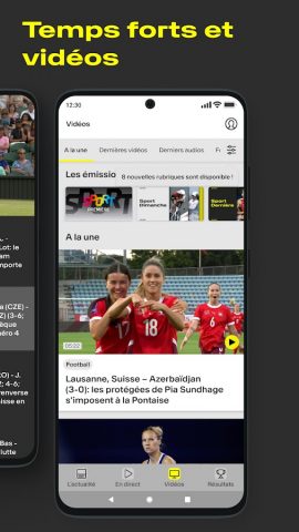 RTS Sport: Live et Actualité для Android — скриншот 3