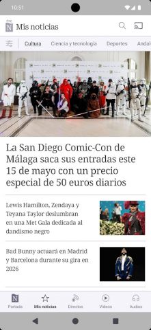 RTVE Noticias для Android — скриншот 1