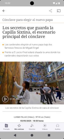 RTVE Noticias для Android — скриншот 2