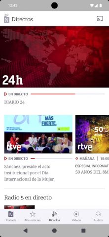 RTVE Noticias для Android — скриншот 3
