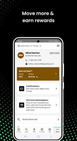RXO Drive: Free Load Board для Android — скриншот 5