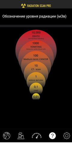 Radiation Scan Pro для Android — скриншот 5