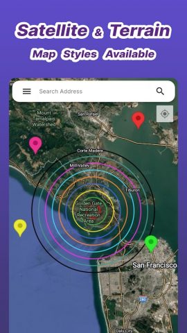 Radius Around Me — Map Radius для Android — скриншот 2