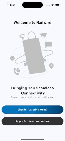 RailWire Subscriber для Android — скриншот 1