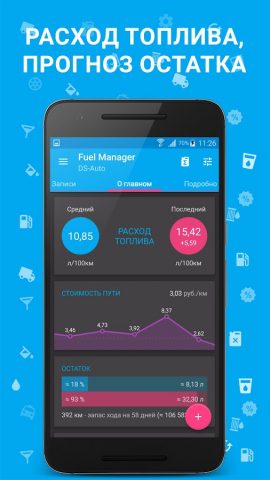 Расход Топлива — Fuel Manager для Android — скриншот 1