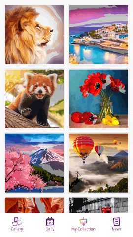 Раскраски по номерам для Android — скриншот 2