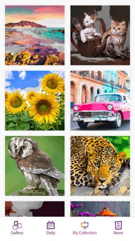 Раскраски по номерам для Android — скриншот 3