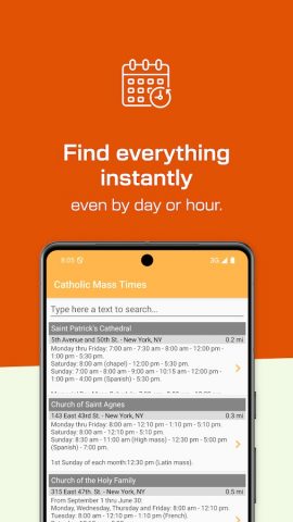 Расписание святых Месс для Android — скриншот 5