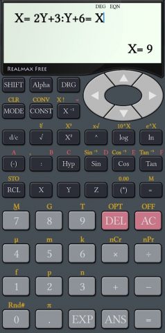RealMax научный калькулятор для Android — скриншот 4