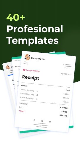 Receipt Maker для Android — скриншот 3