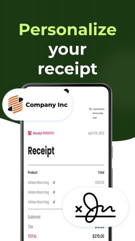 Receipt Maker для Android — скриншот 4