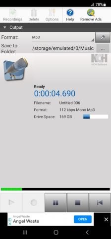 RecordPad Audio Recorder для Android — скриншот 1