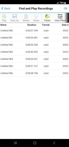 RecordPad Audio Recorder для Android — скриншот 3
