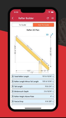 RedX Крыша — Расчет Стропил для Android — скриншот 1