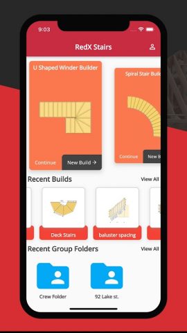 RedX Лестницы — 3D Калькулятор для Android — скриншот 1