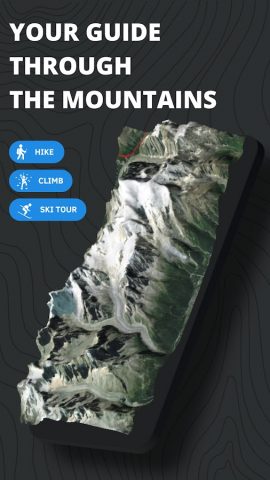 Relief Maps — 3D GPS для Android — скриншот 1