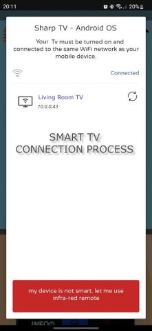 Remote For Sharp TV -WiFi/IR для Android — скриншот 3