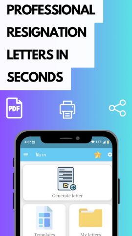 Resignation letter maker для Android — скриншот 5