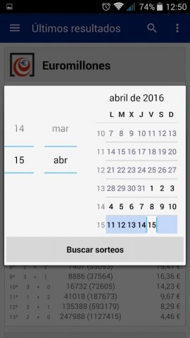 Resultados Loterías y Apuestas для Android — скриншот 4