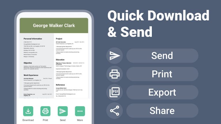 Resume Builder & CV Maker для Android — скриншот 5